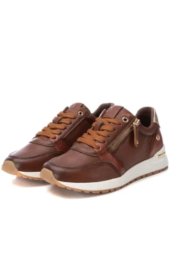 XTI Zapatilla de mujer antideslizante Camel New