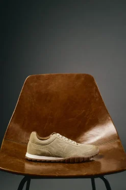 OOTO Zapatilla piel serraje Camel New