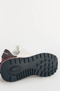 Pedro del Hierro Zapatilla piel y textil Beige New