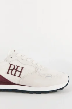 Pedro del Hierro Zapatilla piel y textil Beige New