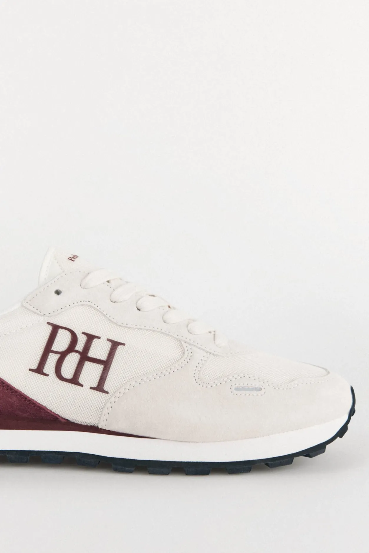 Pedro del Hierro Zapatilla piel y textil Beige New