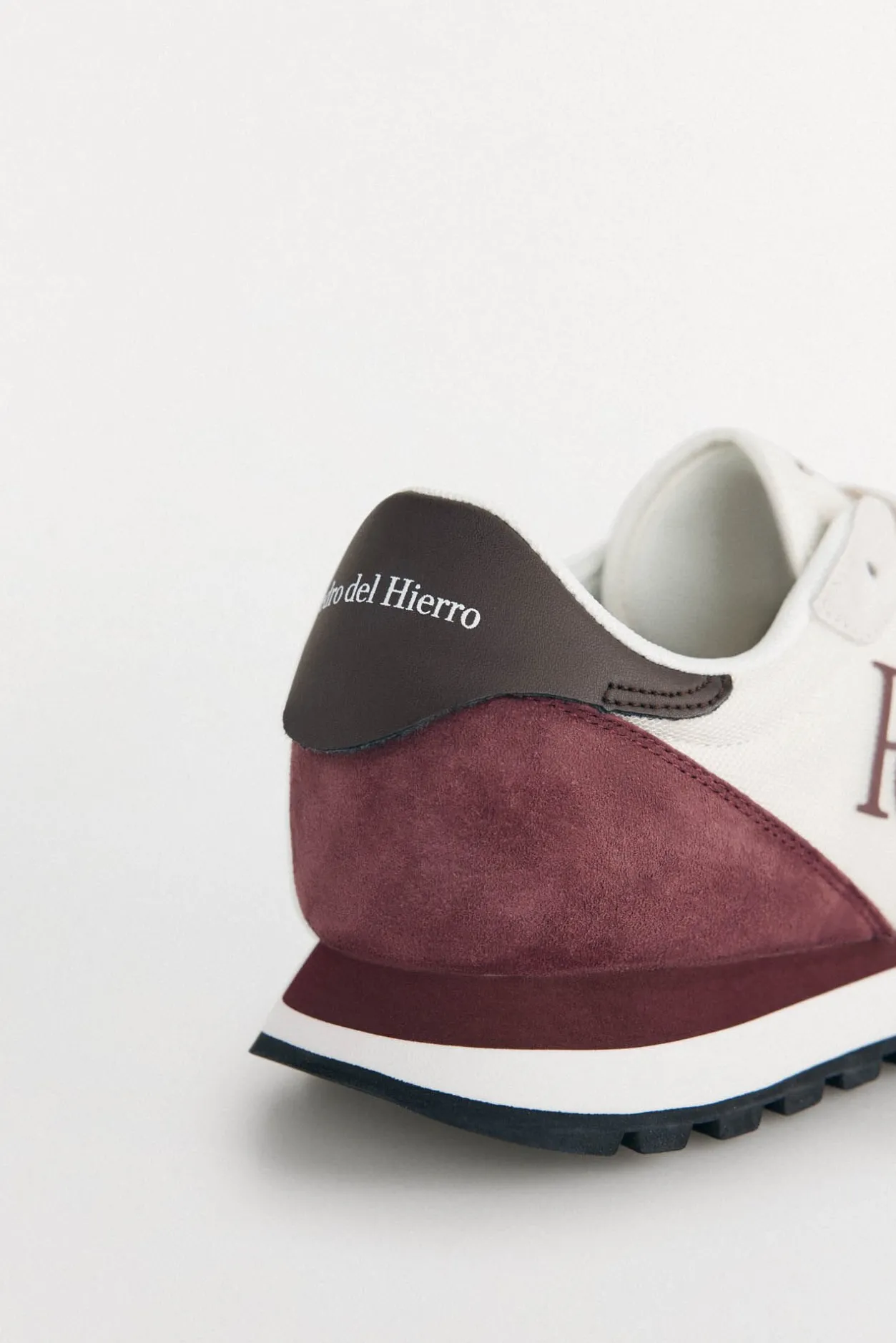 Pedro del Hierro Zapatilla piel y textil Beige New