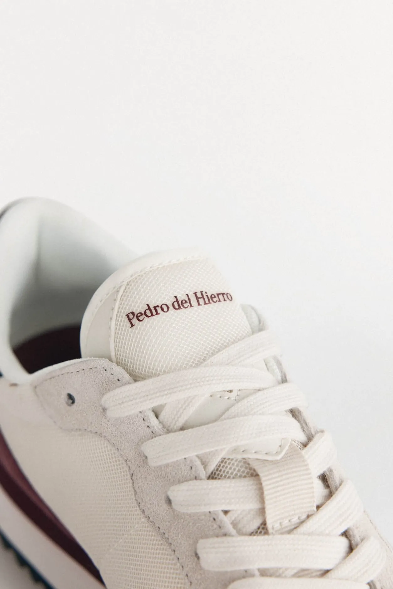 Pedro del Hierro Zapatilla piel y textil Beige New