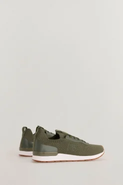 Pedro del Hierro Zapatilla textil Verde Clearance