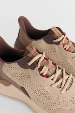 Pedro del Hierro Zapatilla textil cordones Marr&oacute;n Best