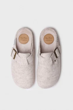 Toni Pons Zapatilla Tipo Zueco Para Mujer En Fieltro beige Clearance