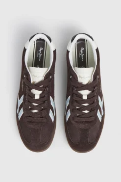 Pepe Jeans Zapatillas Ante Suela Cupsole marr&oacute;n Discount