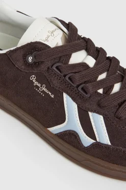 Pepe Jeans Zapatillas Ante Suela Cupsole marr&oacute;n Discount