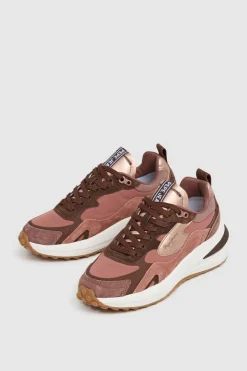 Pepe Jeans Zapatillas bajas con cuero rosa New