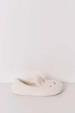 Women'secret Zapatillas casa bailarinas borrego Miffy marfil Discount