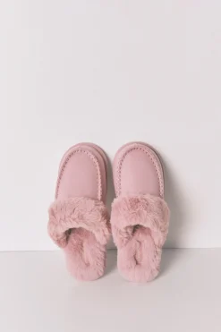 Women'secret Zapatillas casa pelo sintético rosa Discount