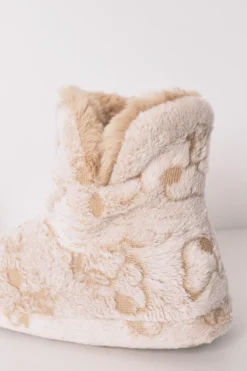 Women'secret Zapatillas casa Snoopy bota alta beige