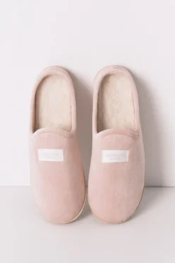 Women'secret Zapatillas casa velour rosa New