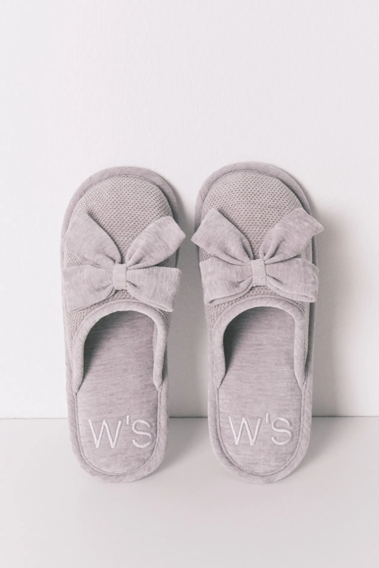 Women'secret Zapatillas cerradas chenilla gris Clearance