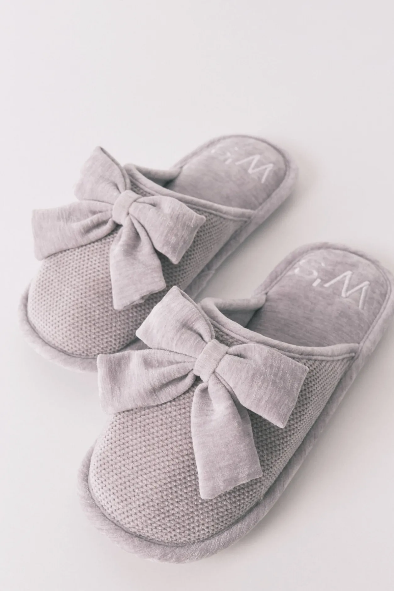 Women'secret Zapatillas cerradas chenilla gris Clearance