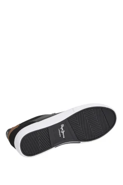 Pepe Jeans Zapatillas Clásicas Con Detalles En Ante negro Discount