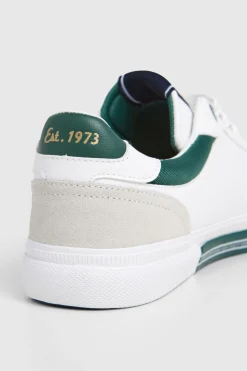 Pepe Jeans Zapatillas Clásicas Con Detalles En Ante verde Online