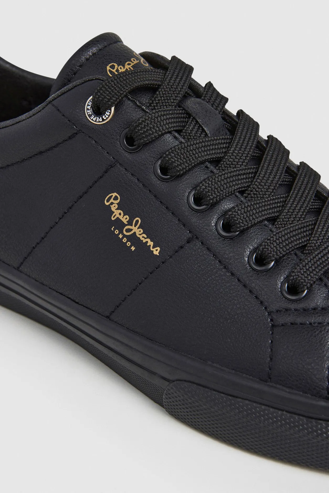 Pepe Jeans Zapatillas Clásicas Efecto Piel negro Discount