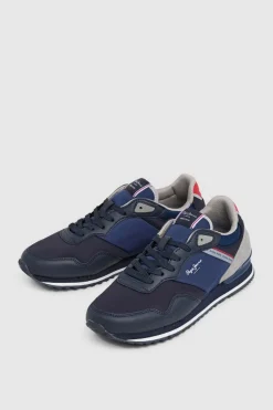 Pepe Jeans Zapatillas con ante azul Outlet