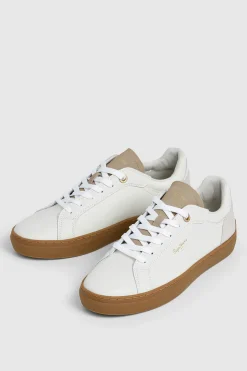 Pepe Jeans Zapatillas Con Detalle En Ante marfil Online