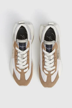 Pepe Jeans Zapatillas Con Detalles En Ante beige Sale