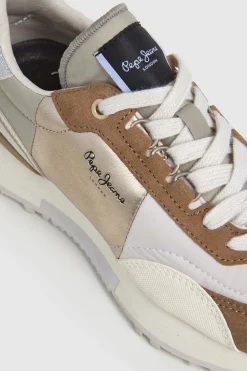 Pepe Jeans Zapatillas Con Detalles En Ante beige Sale