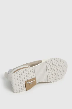 Pepe Jeans Zapatillas Con Detalles En Ante beige Sale
