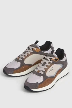 Pepe Jeans Zapatillas Con Detalles En Ante gris Online