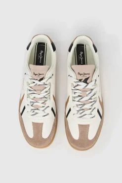 Pepe Jeans Zapatillas con piel nude Clearance