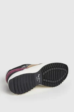 Pepe Jeans Zapatillas detalle brillos nude New