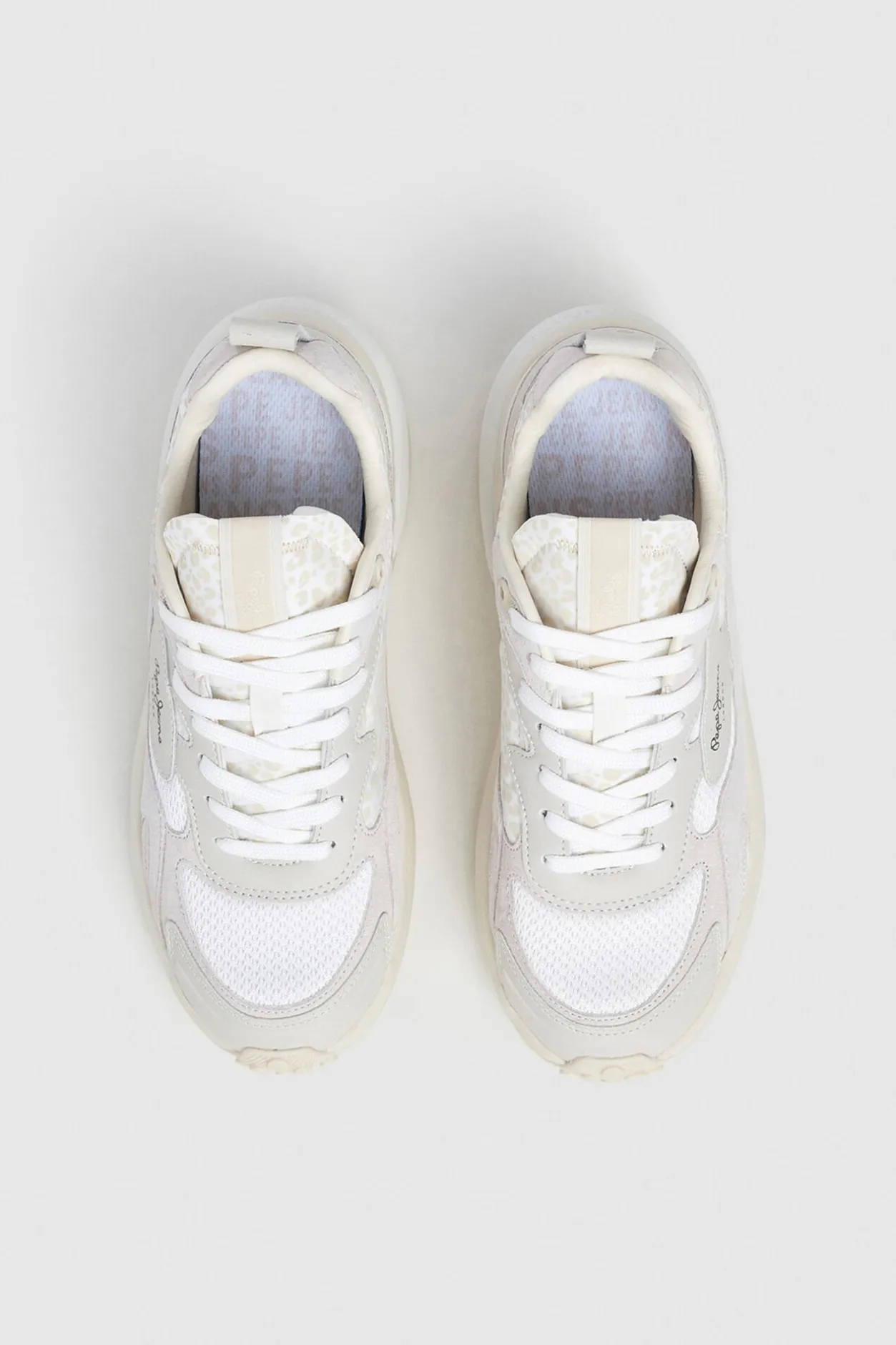 Pepe Jeans Zapatillas Detalles Animal Print marfil New