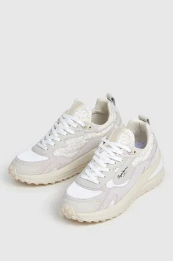 Pepe Jeans Zapatillas Detalles Animal Print marfil New