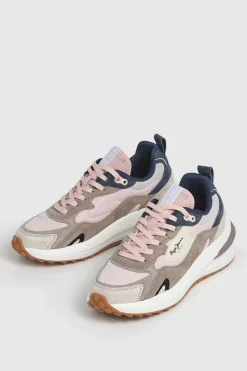 Pepe Jeans Zapatillas Detalles Animal Print rosa Discount