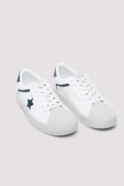 Springfield Zapatillas estrella brillo blanco Clearance