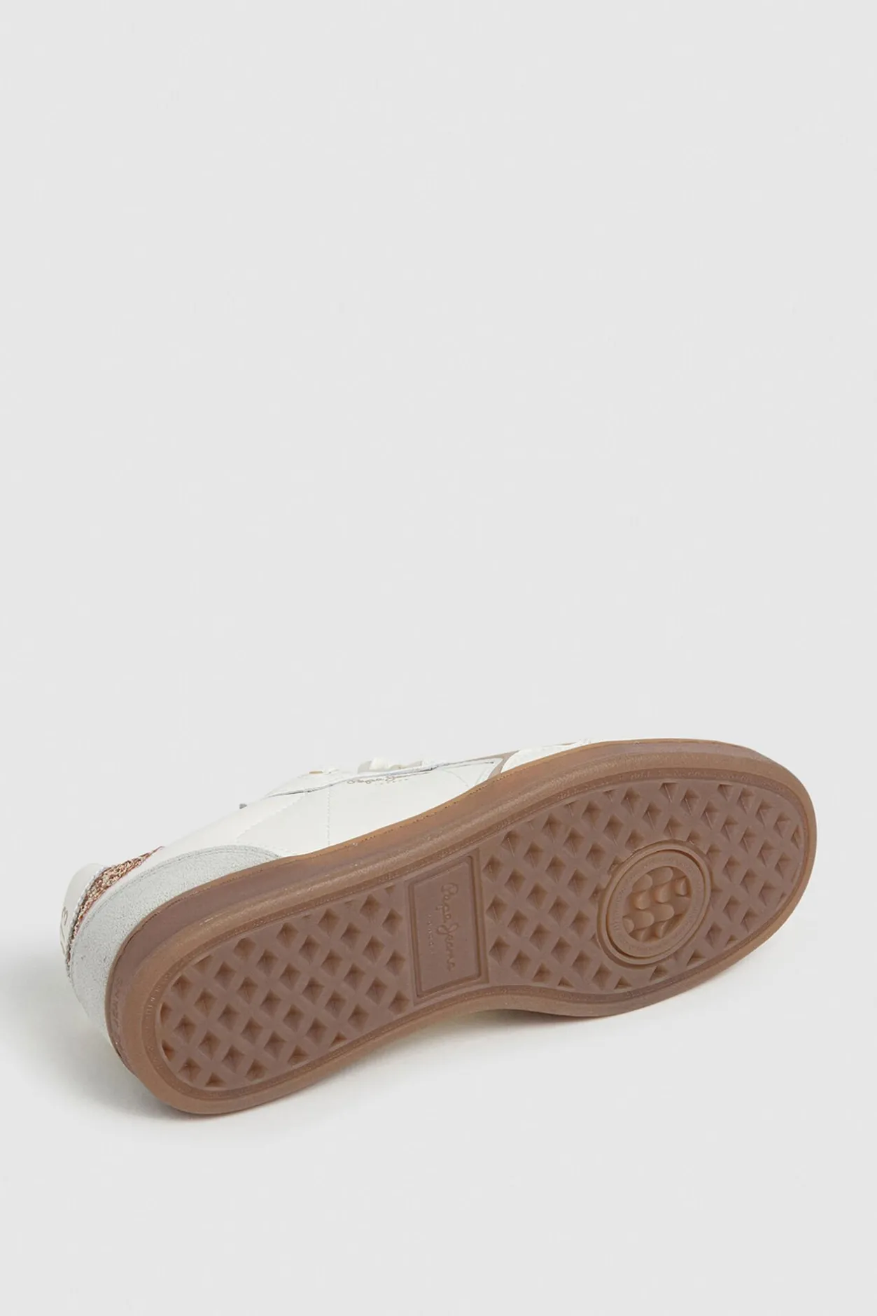 Pepe Jeans Zapatillas Piel Con Detalles En Ante marfil Sale