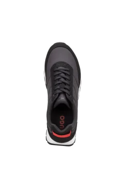 HUGO Zapatillas retro Negro Clearance