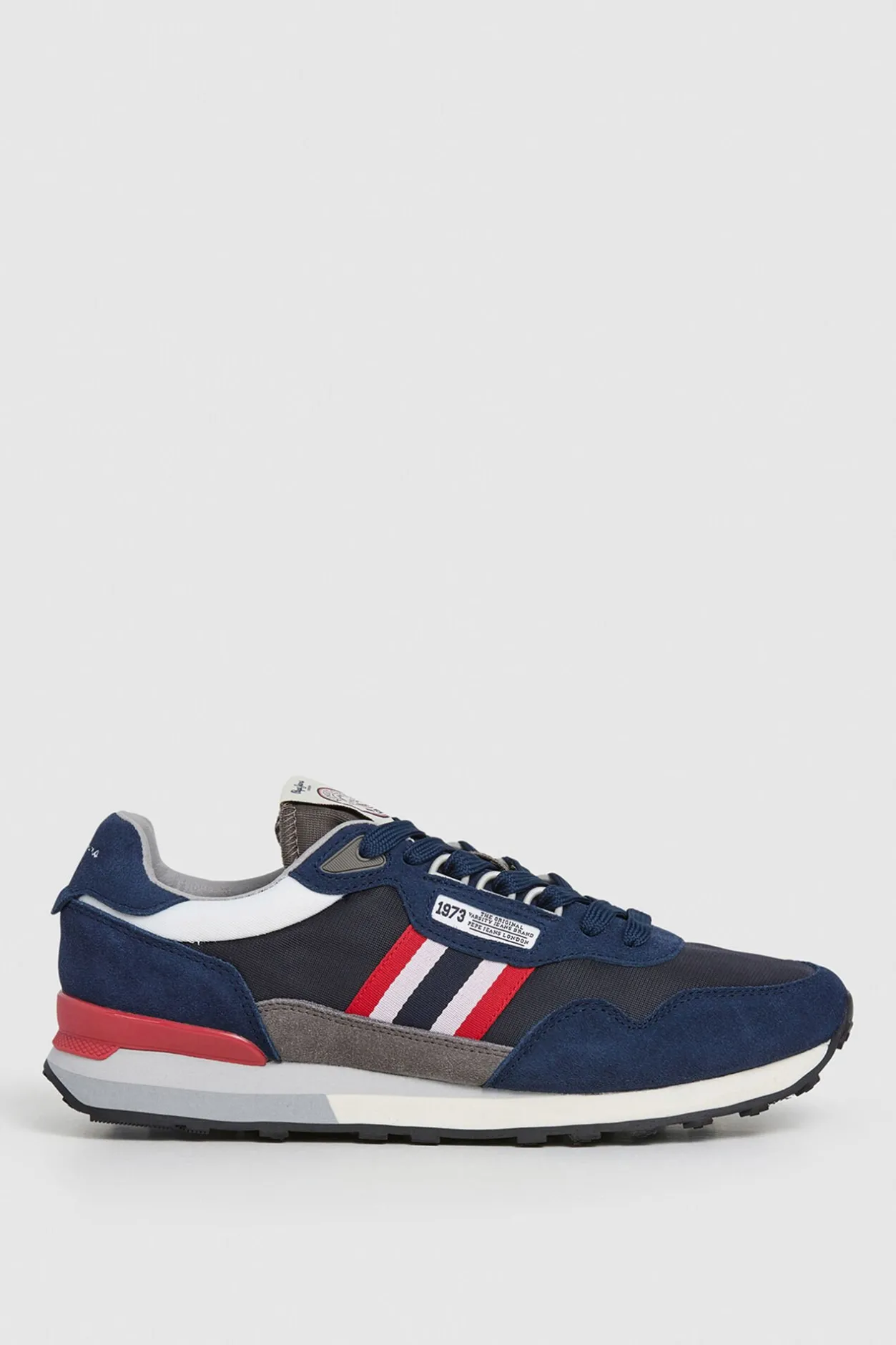 Pepe Jeans Zapatillas Running Con Detalles En Ante azul Online