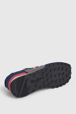 Pepe Jeans Zapatillas Running Con Detalles En Ante azul Online
