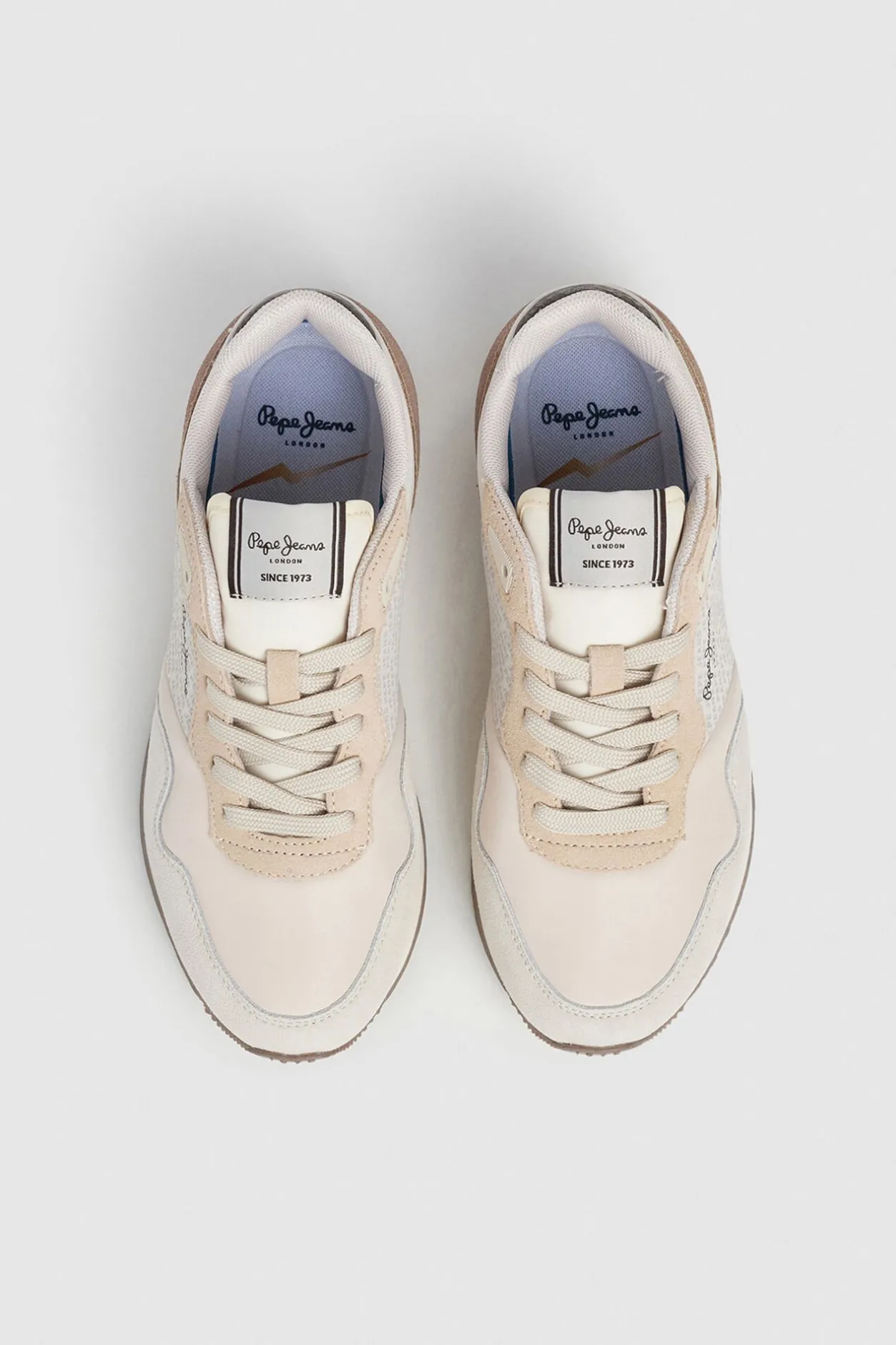 Pepe Jeans Zapatillas Running Logo Estampado beige Hot