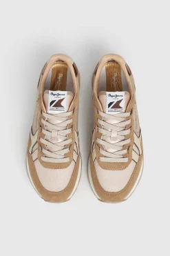 Pepe Jeans Zapatillas Running Retro kaki Clearance