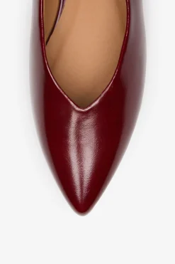 Cortefiel Zapato bailarina Granate Best