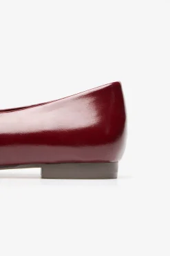 Cortefiel Zapato bailarina Granate Best