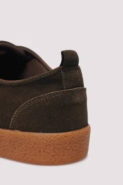 Springfield Zapato piel casual verde Outlet