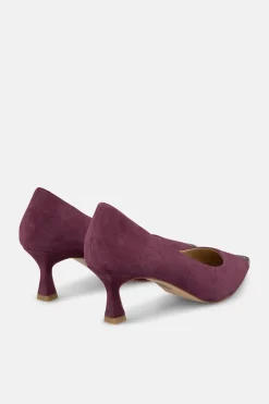 Alma en Pena Zapato puntera metalizada Vino Outlet