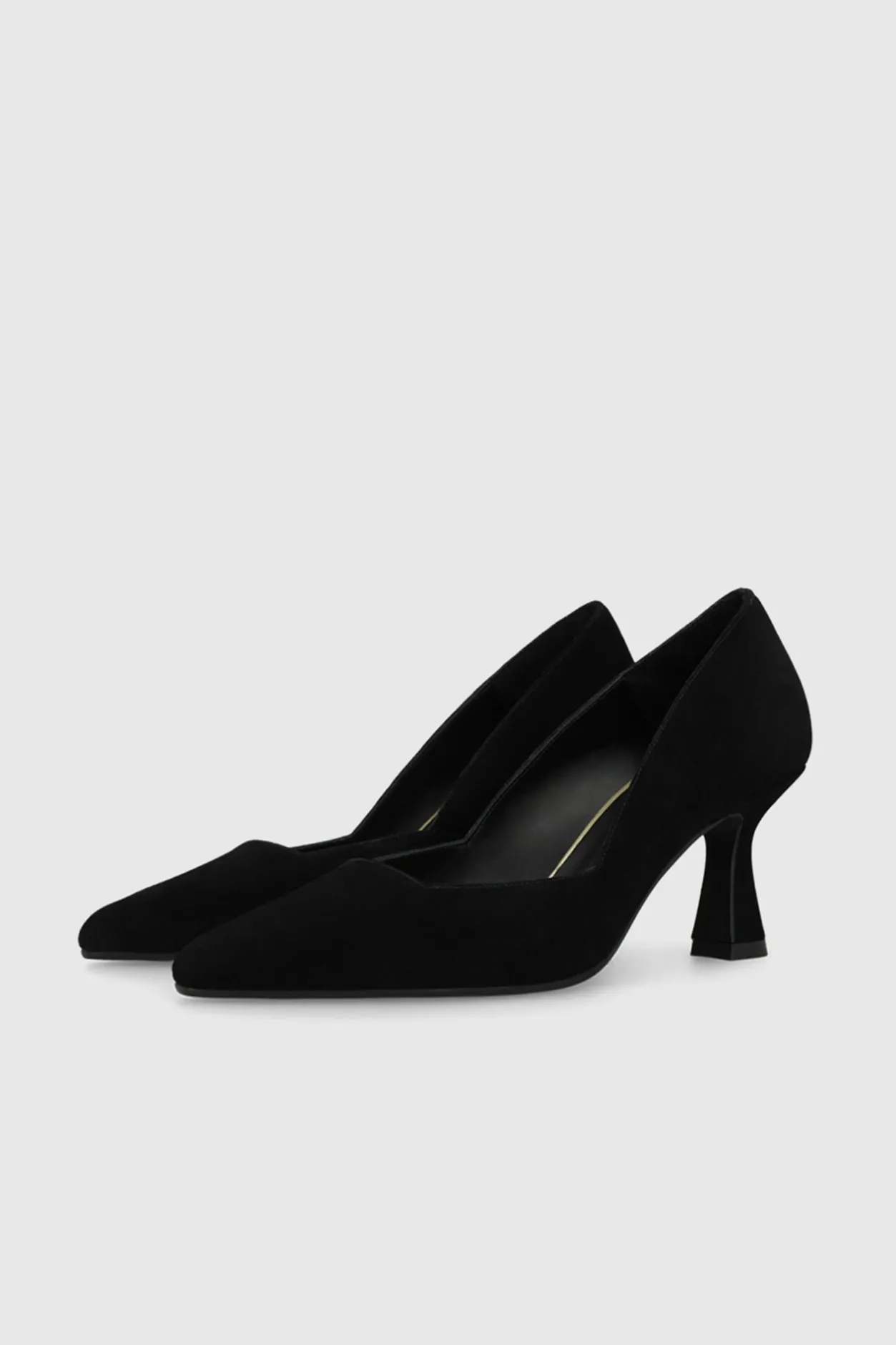 Lodi Zapatos de salón ante con escote cuadrado Negro Clearance