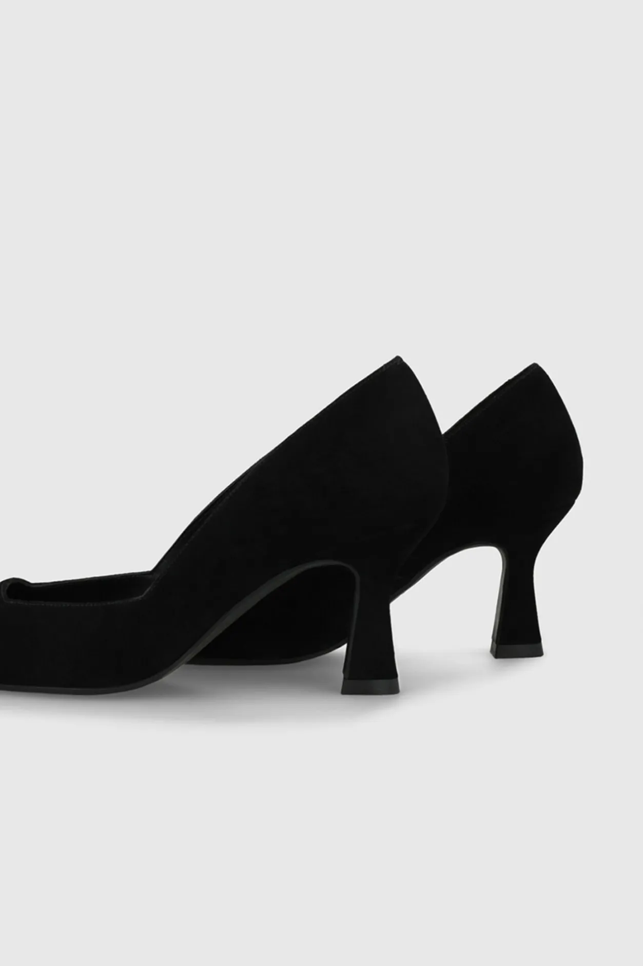 Lodi Zapatos de salón ante con escote cuadrado Negro Clearance