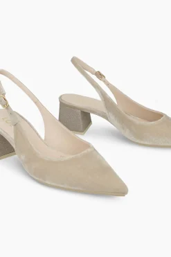 Lodi Zapatos de salón en terciopelo Beige Hot